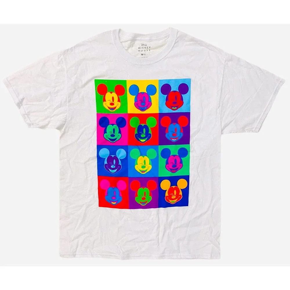 Mickey Mouse Disney Men's Officially Licensed Tee T-Shirt - Mickey Winking - Picture 1 of 1